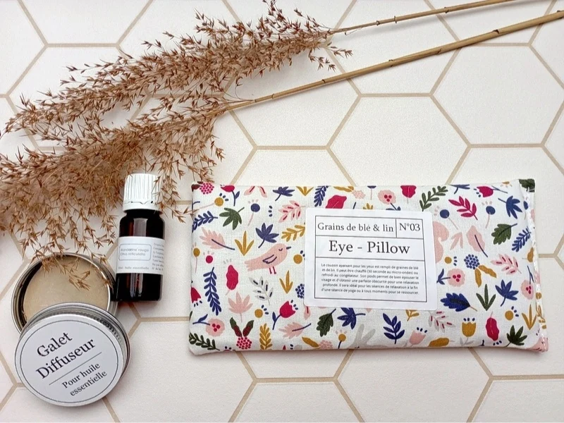 Eye-pillow & diffuseur nomade d'huiles essentielles