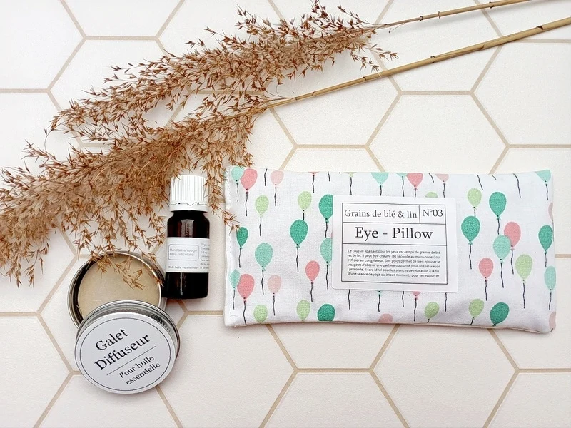 Eye-pillow & diffuseur nomade d'huiles essentielles