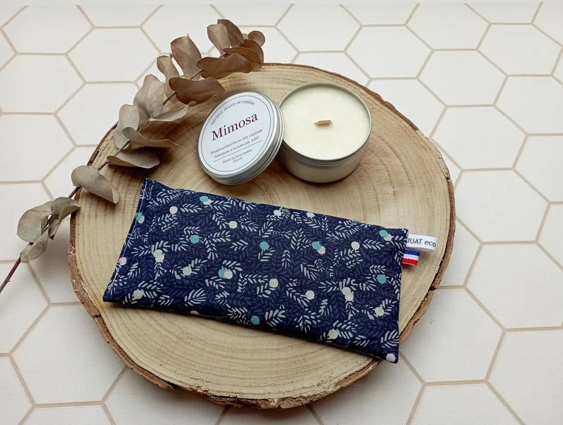 Masque de relaxation et bougie