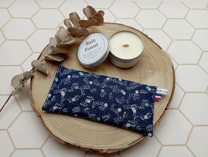 Masque de relaxation et bougie