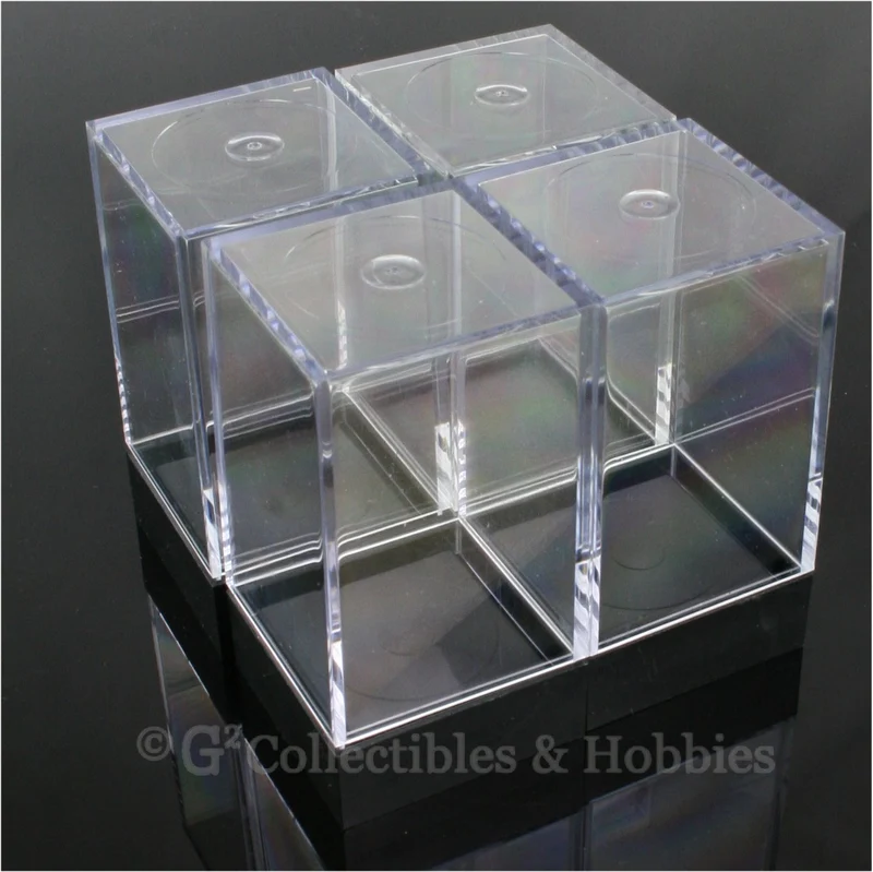 Plastic Display/Dice Box - Medium Tall Set 4 Boxes