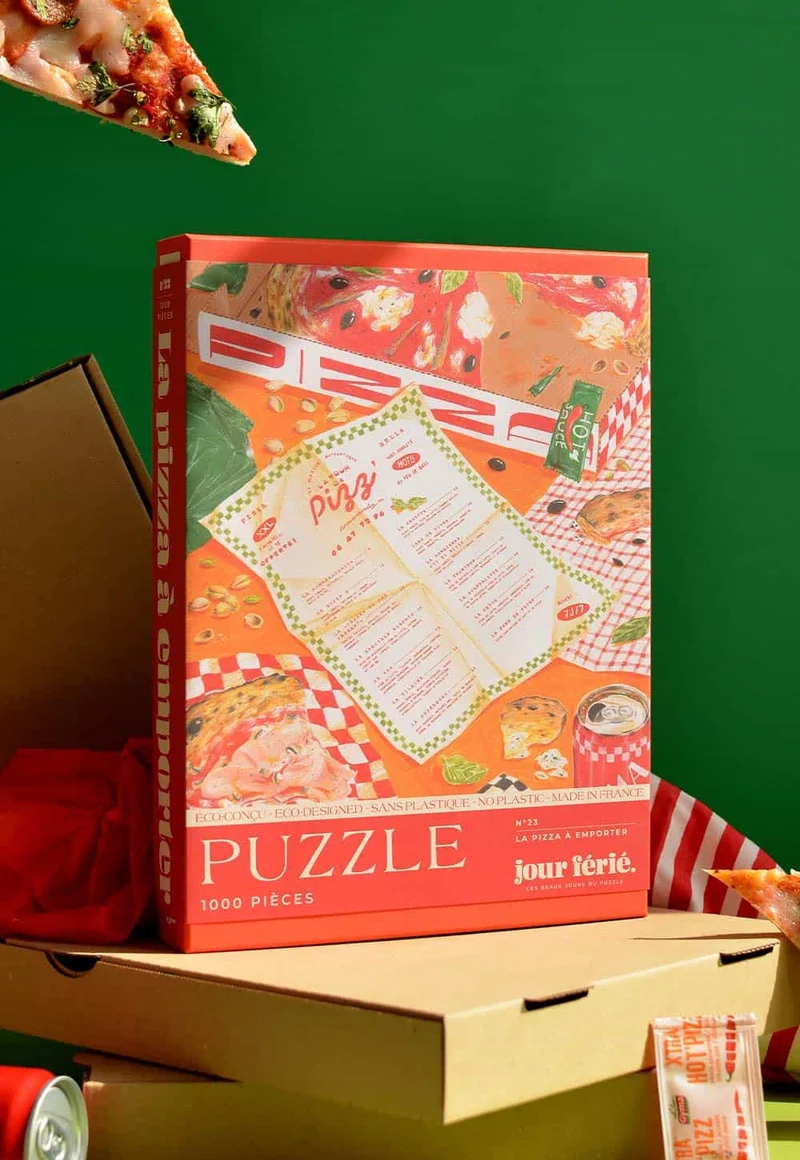 La pizza à emporter - Puzzle 1000 pièces