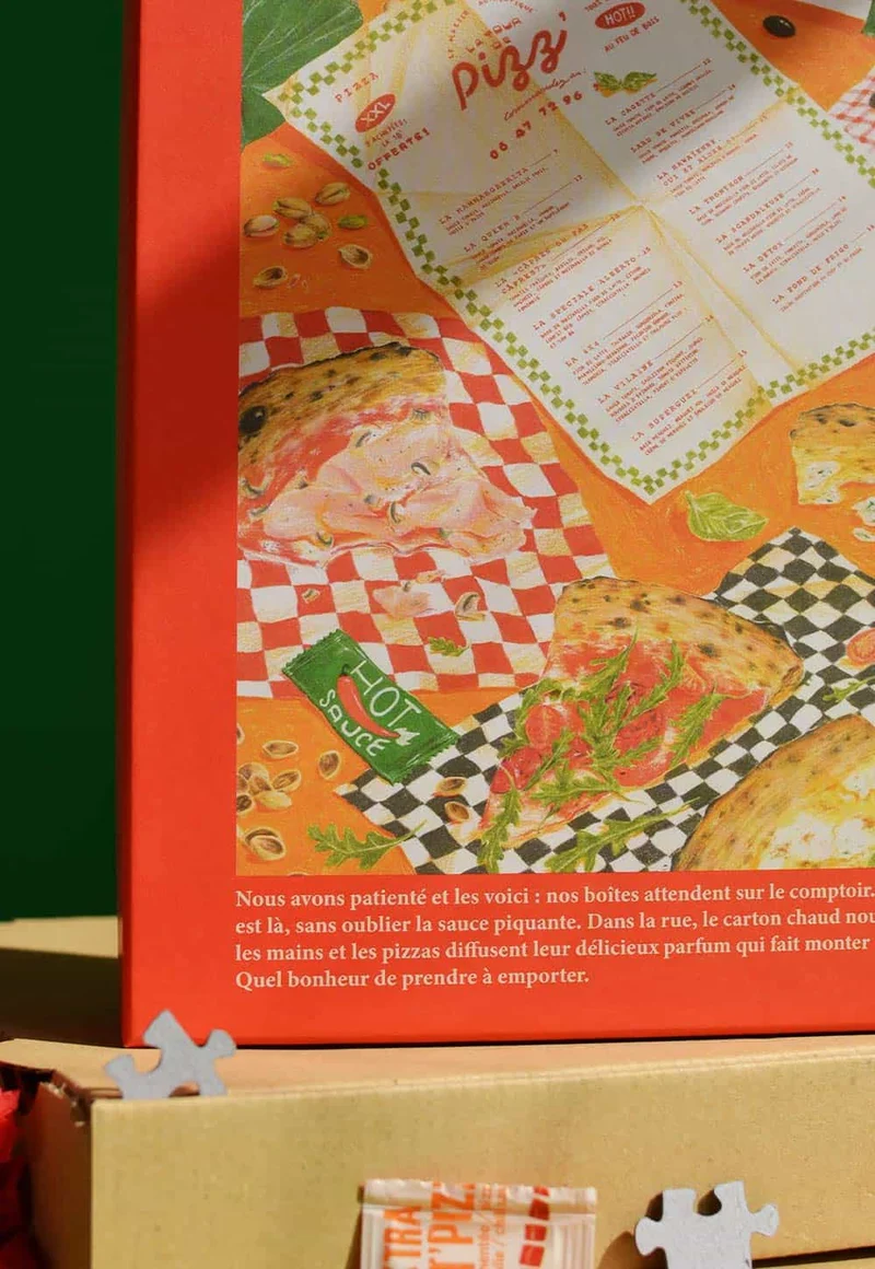 La pizza à emporter - Puzzle 1000 pièces