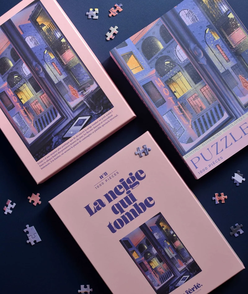 La neige qui tombe - Puzzle 1000 pièces
