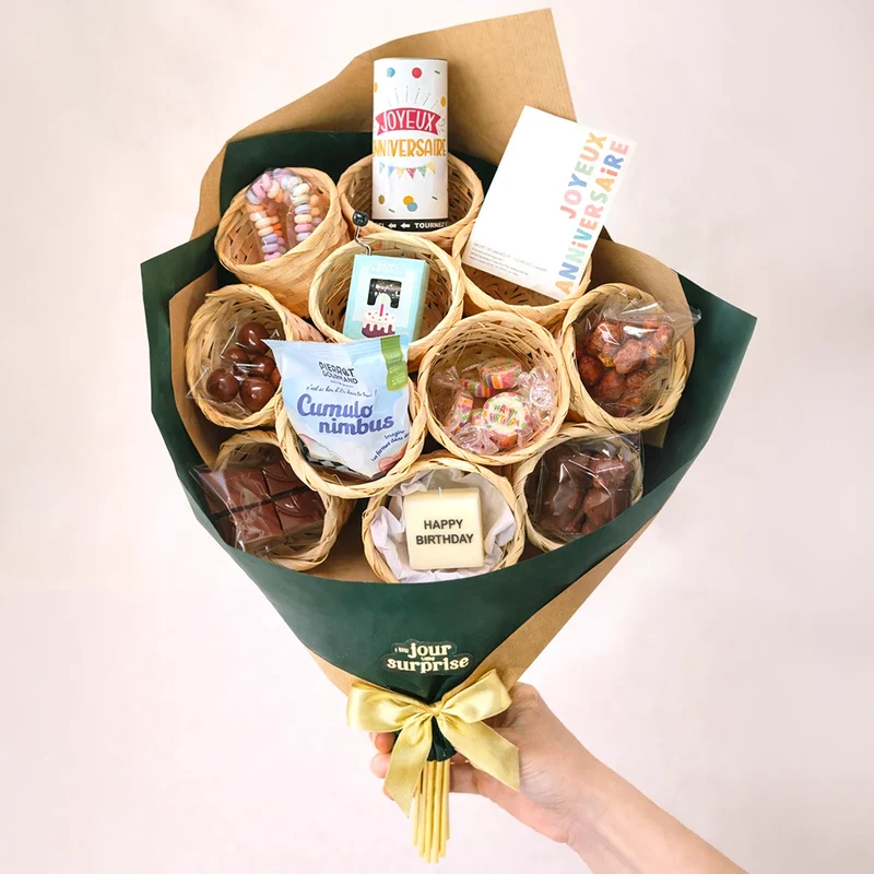 Bouquet anniversaire à personnaliser en ligne