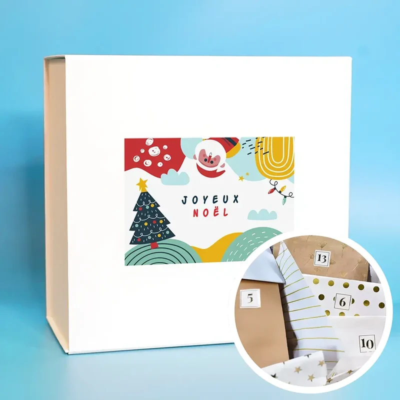 Box "Joyeux Noël" avec 1 cadeau par jour
