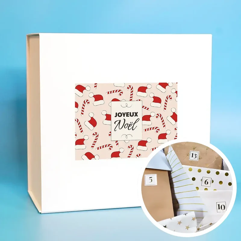 Box "Joyeux Noël" avec 1 cadeau par jour