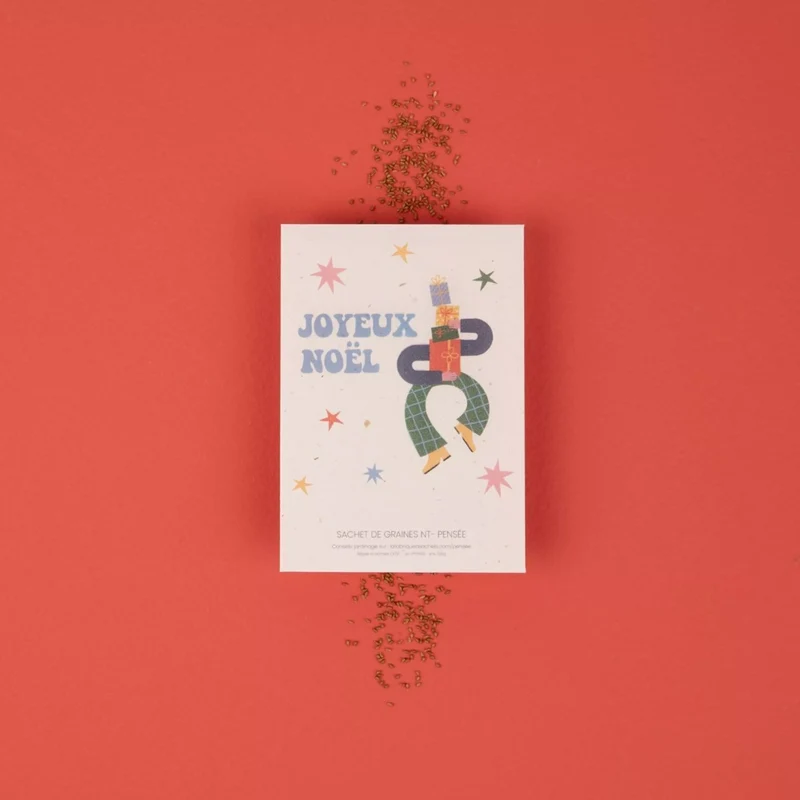 Sachet de graines à planter Joyeux Noël