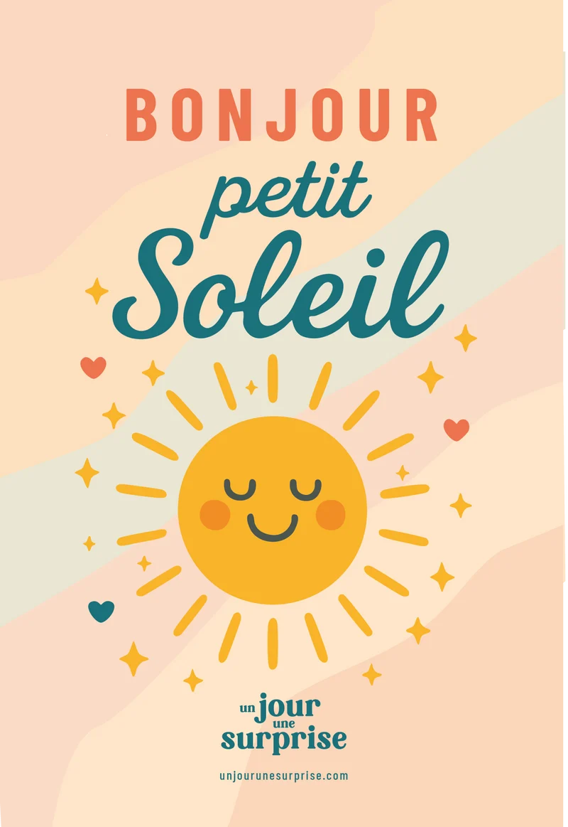 Bonjour petit soleil