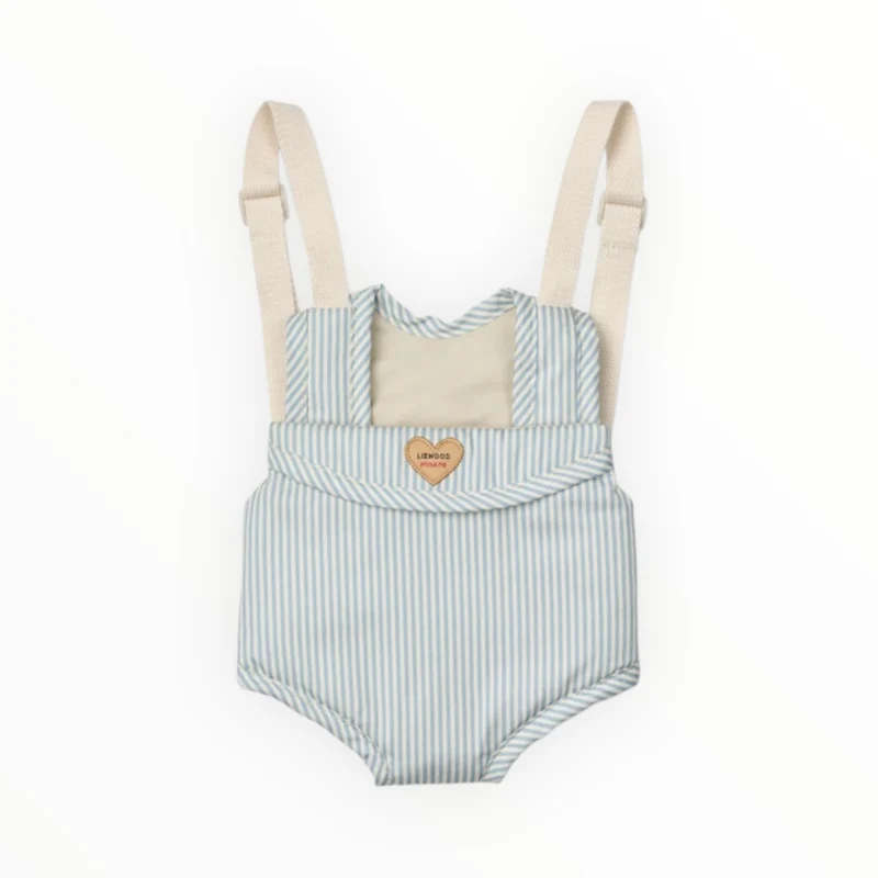 Poupée | Porte-bébé Rayures bleues
