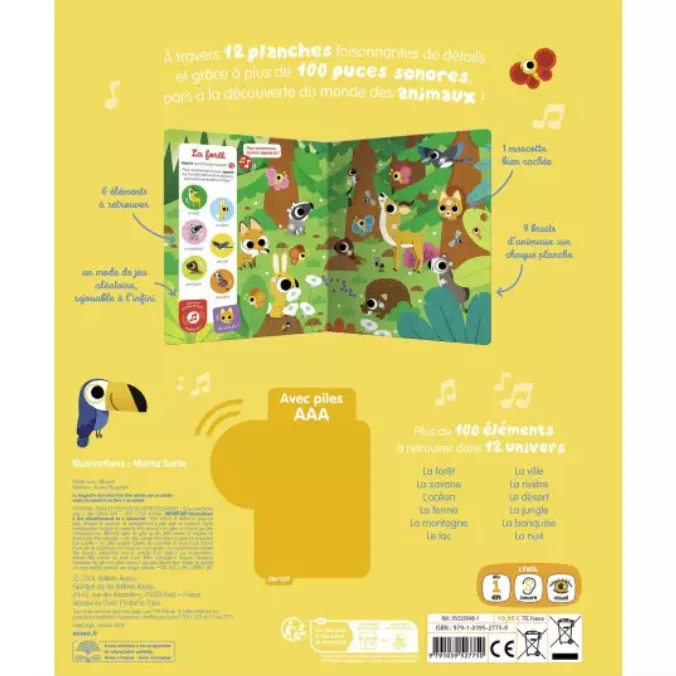 Cherche & trouve des tout-petits Sonore | Les animaux