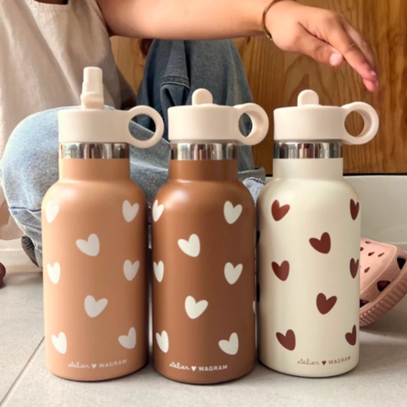 Gourde inox | Crème coeurs caramel