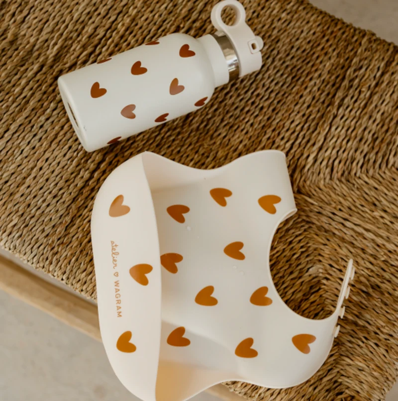 Gourde inox | Crème coeurs caramel