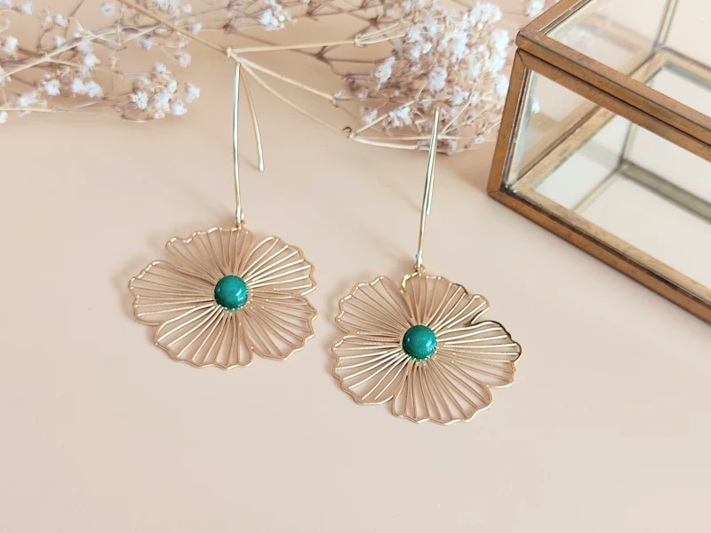 Boucles d'oreilles fleurs La Naturelle