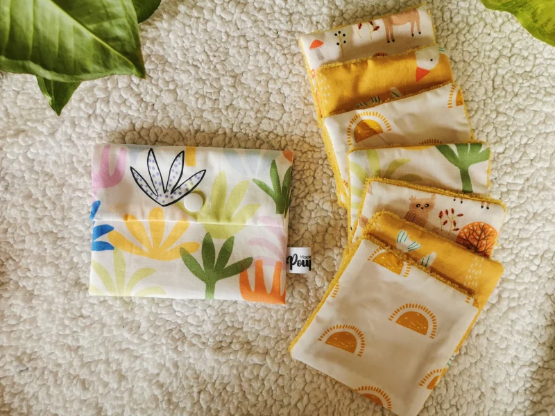 Semainier de lingettes et pochette à savon