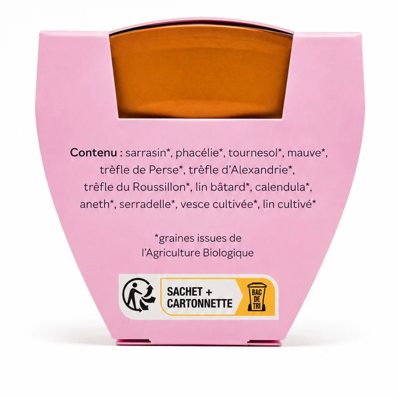 Mini kit de plantation de mélange mellifère "Pour toi" / "Merci"
