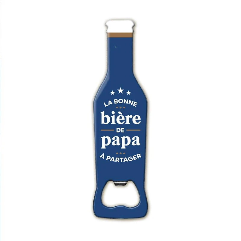 Décapsuleur bouteille "La bonne bière de papa à partager"