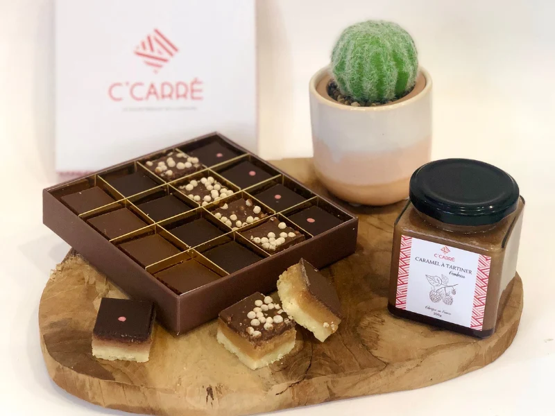 Coffret 16 Shortbread Re-découverte + 1 pot de caramel
