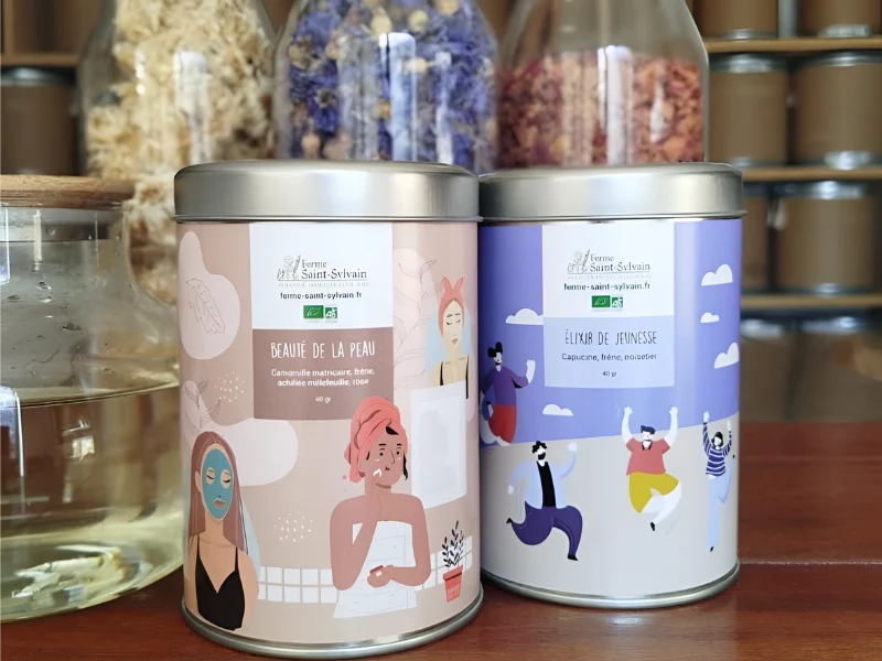 Coffret de 2 tisanes composées bio de 40g "Éclat d’Infusion "