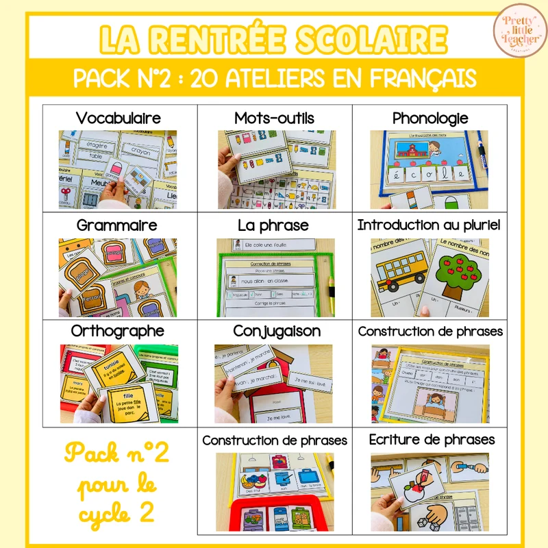 Tous les Packs 2 Français pour toute l'année