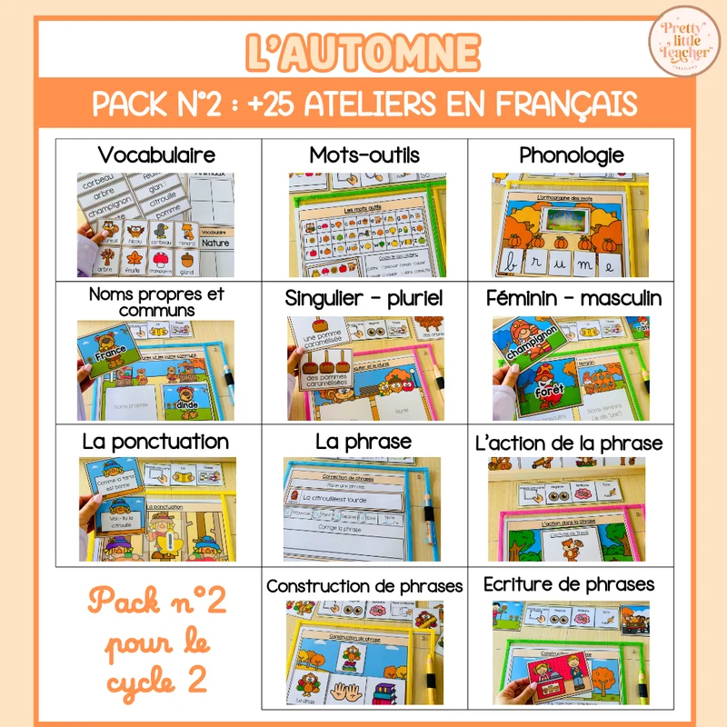 Tous les Packs 2 Français pour toute l'année