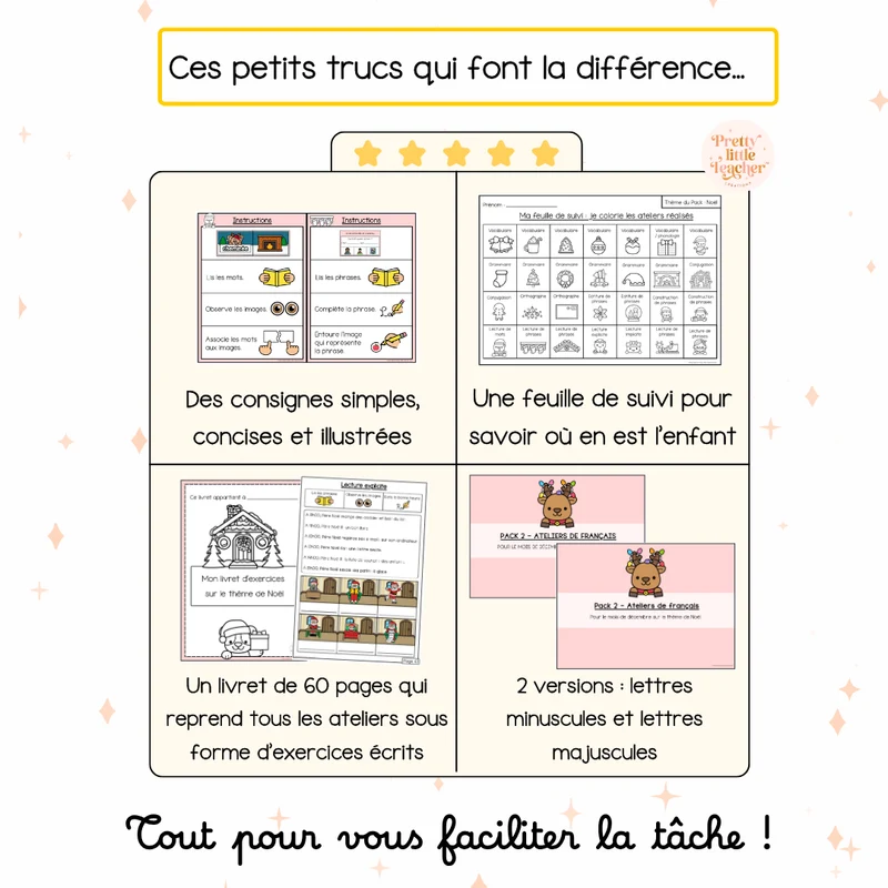 Tous les Packs 2 Français pour toute l'année