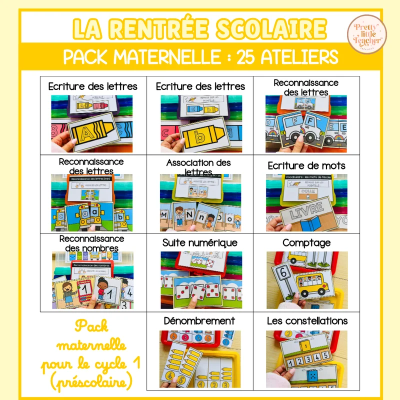Tous les Packs Maternelle pour toute l'année