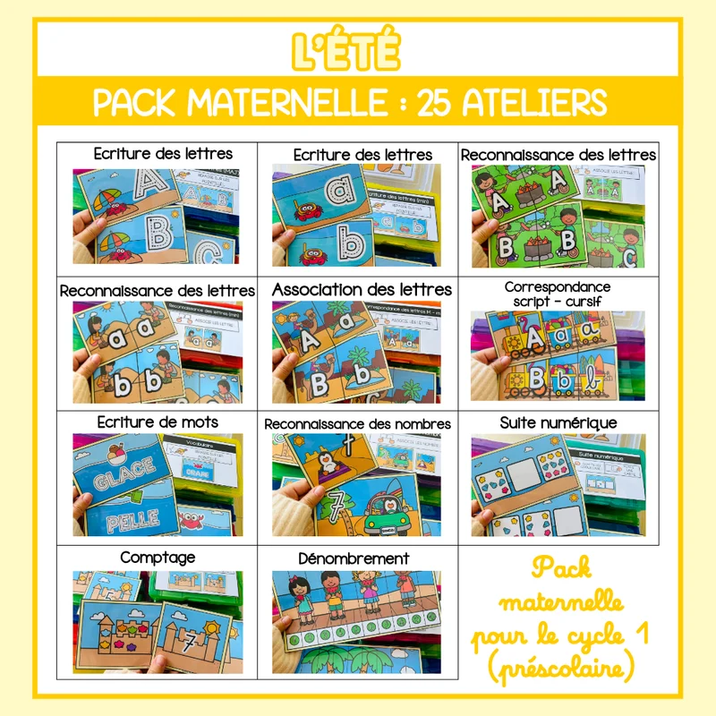 Tous les Packs Maternelle pour toute l'année