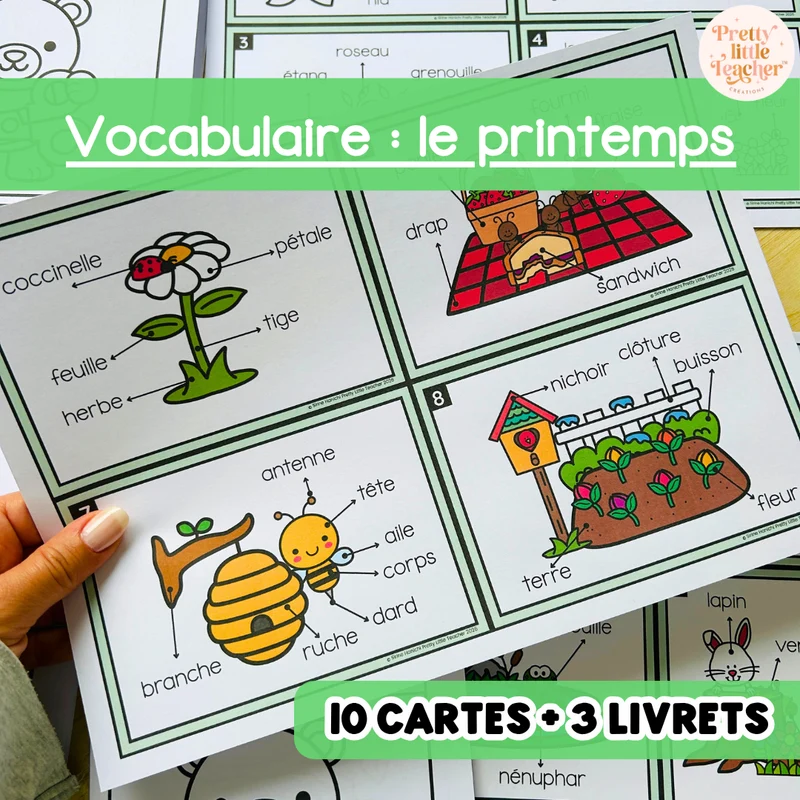 Activités de vocabulaire sur le thème du printemps