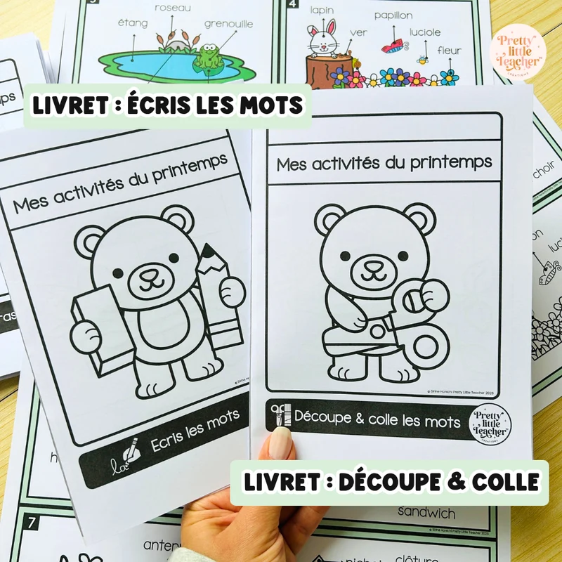 Activités de vocabulaire sur le thème du printemps