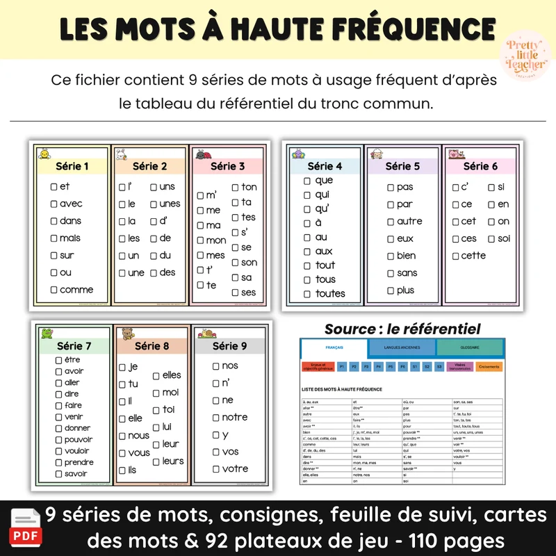 Les mots à usage fréquent