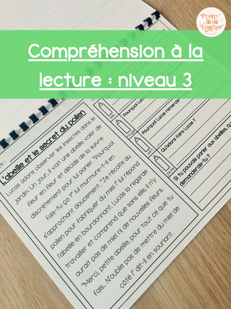 Pack annuel : compréhensions à la lecture niveau 3