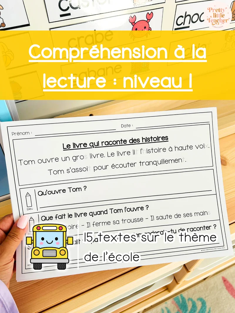 Pack annuel : compréhensions à la lecture niveau 1