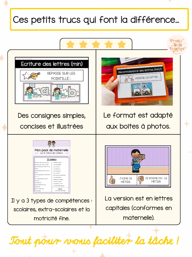 Pack Maternelle sur les métiers
