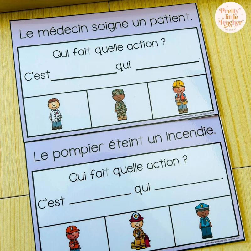 Pack 2 Français sur les métiers