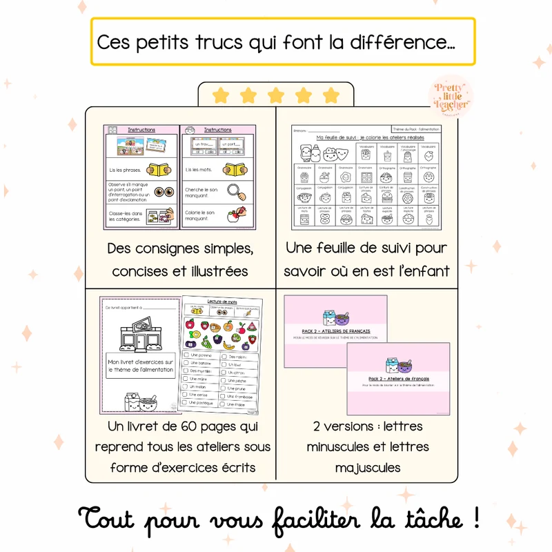 Pack 2 Français sur l'alimentation