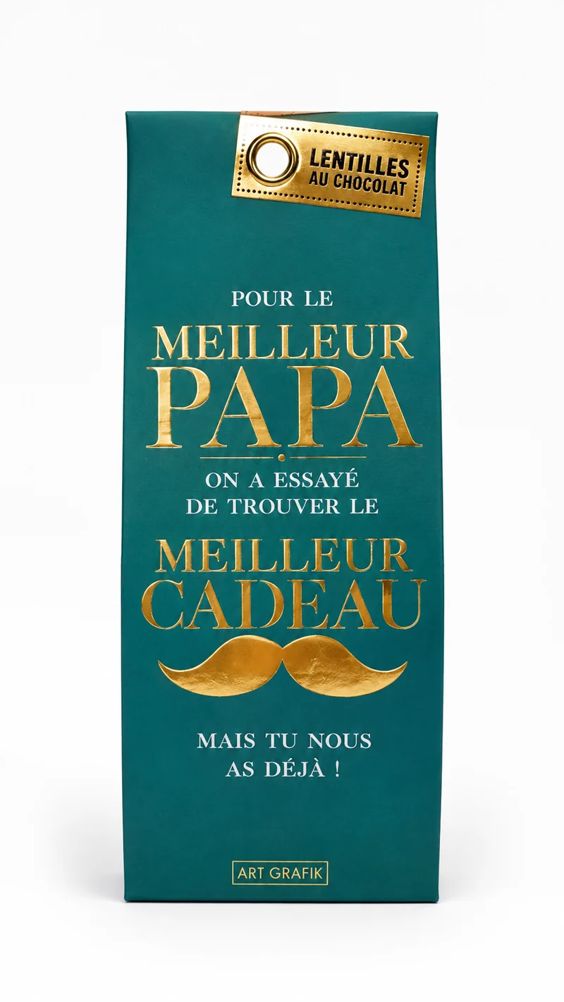 Bonbons coeurs pétillants 75g "Mon Papa c'est le plus Cool"