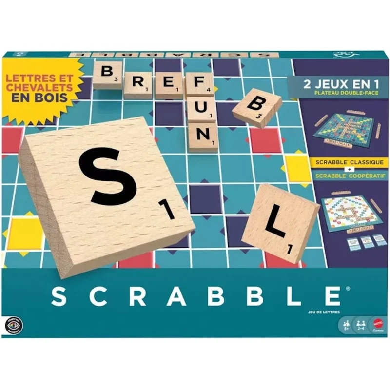 Scrabble Classique & Coopératif (En bois)