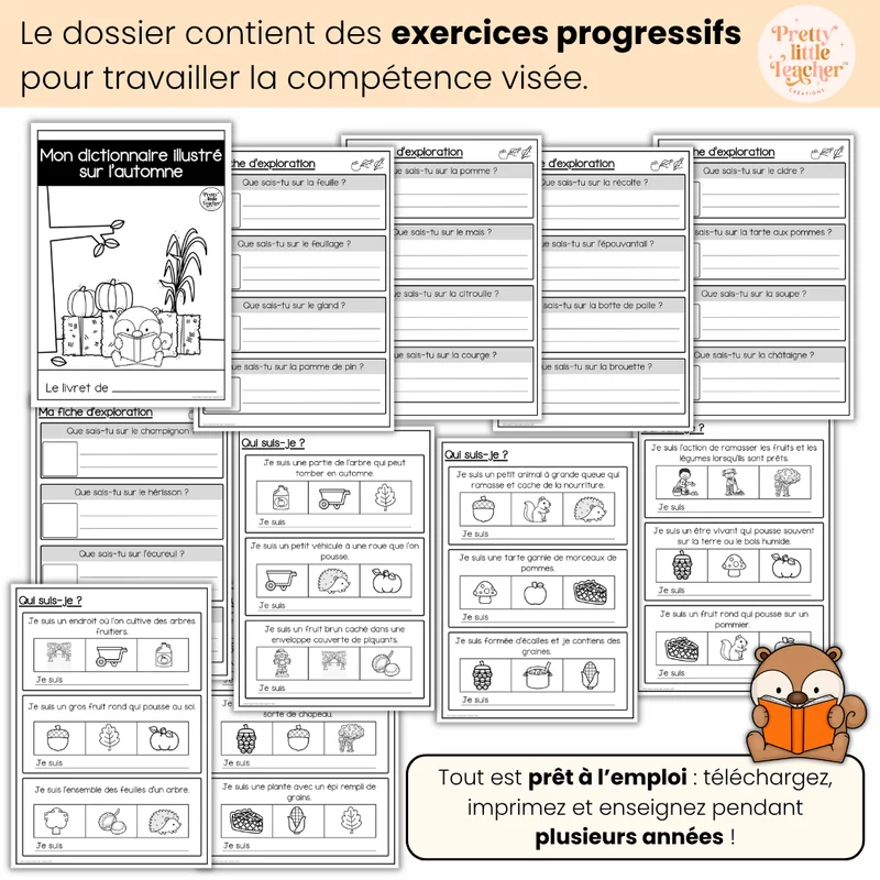 Mon dictionnaire illustré : l'automne