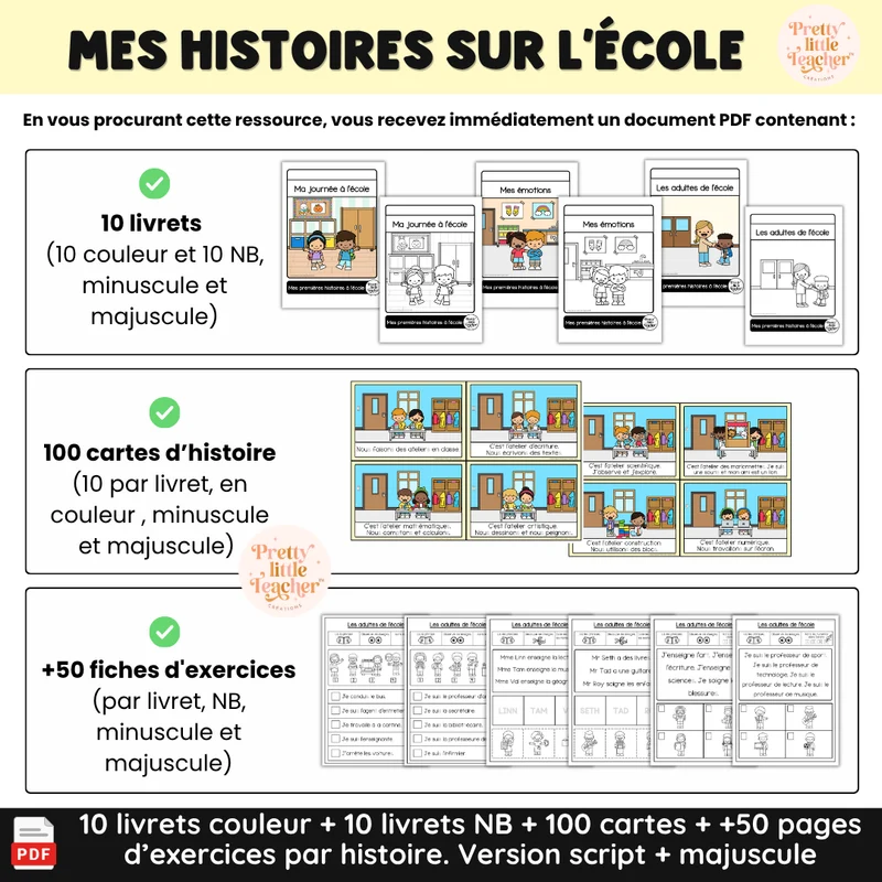 Pack Lecture : Mes premières histoires sur l'école