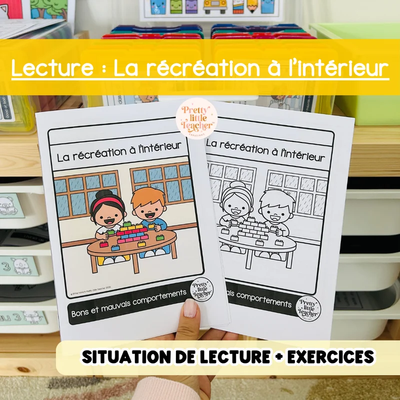 Lecture : La récréation à l'intérieur