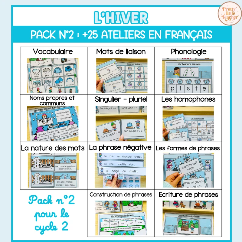 Pack 2 Français sur l'hiver