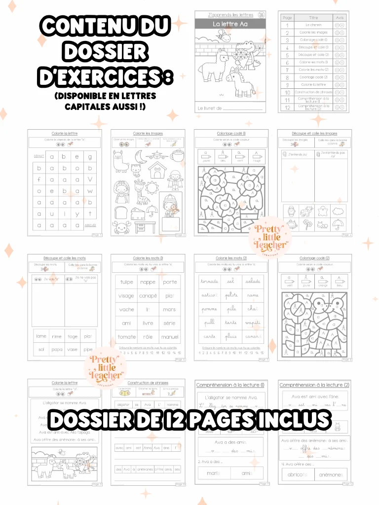 La lettre Aa (lecture + exercices)