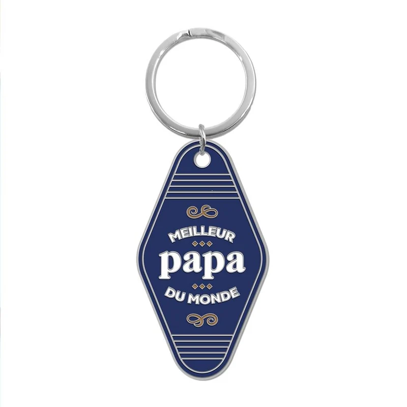 Porte-clés "Meilleur papa du monde"