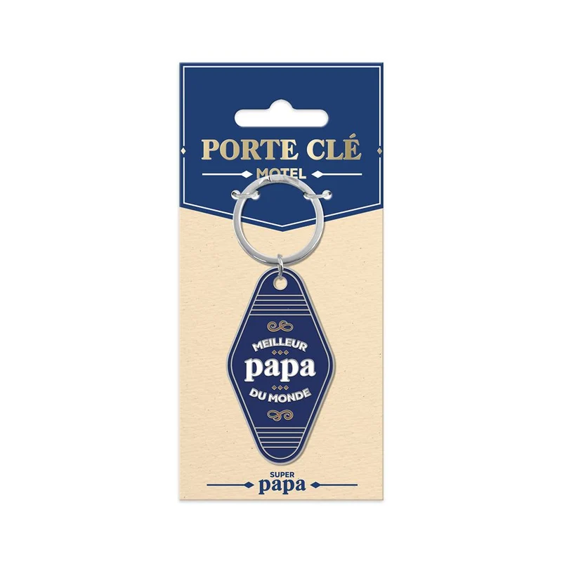 Porte-clés "Meilleur papa du monde"
