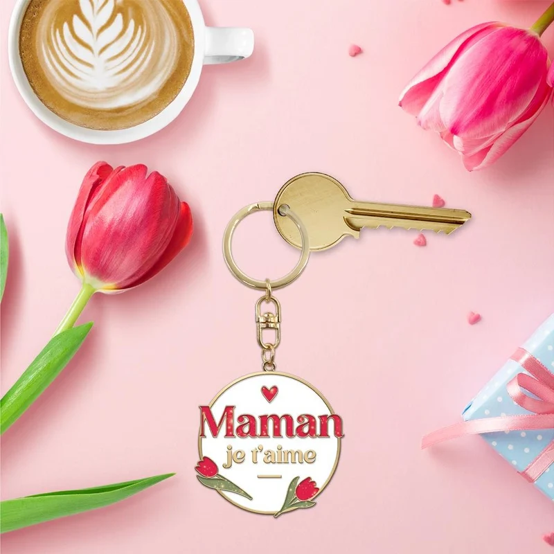 Porte-clés "Maman je t'aime"