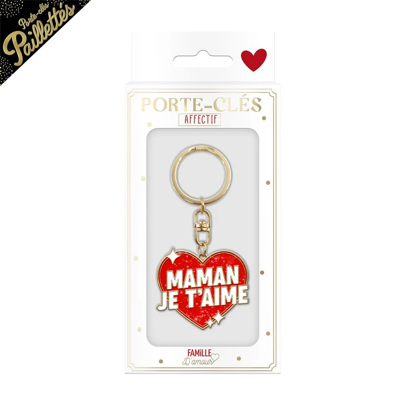 Porte-clés "Maman je t'aime"