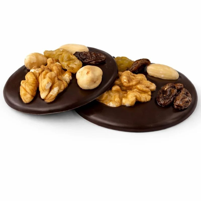 2 Chocolats mendiants noir artisanaux