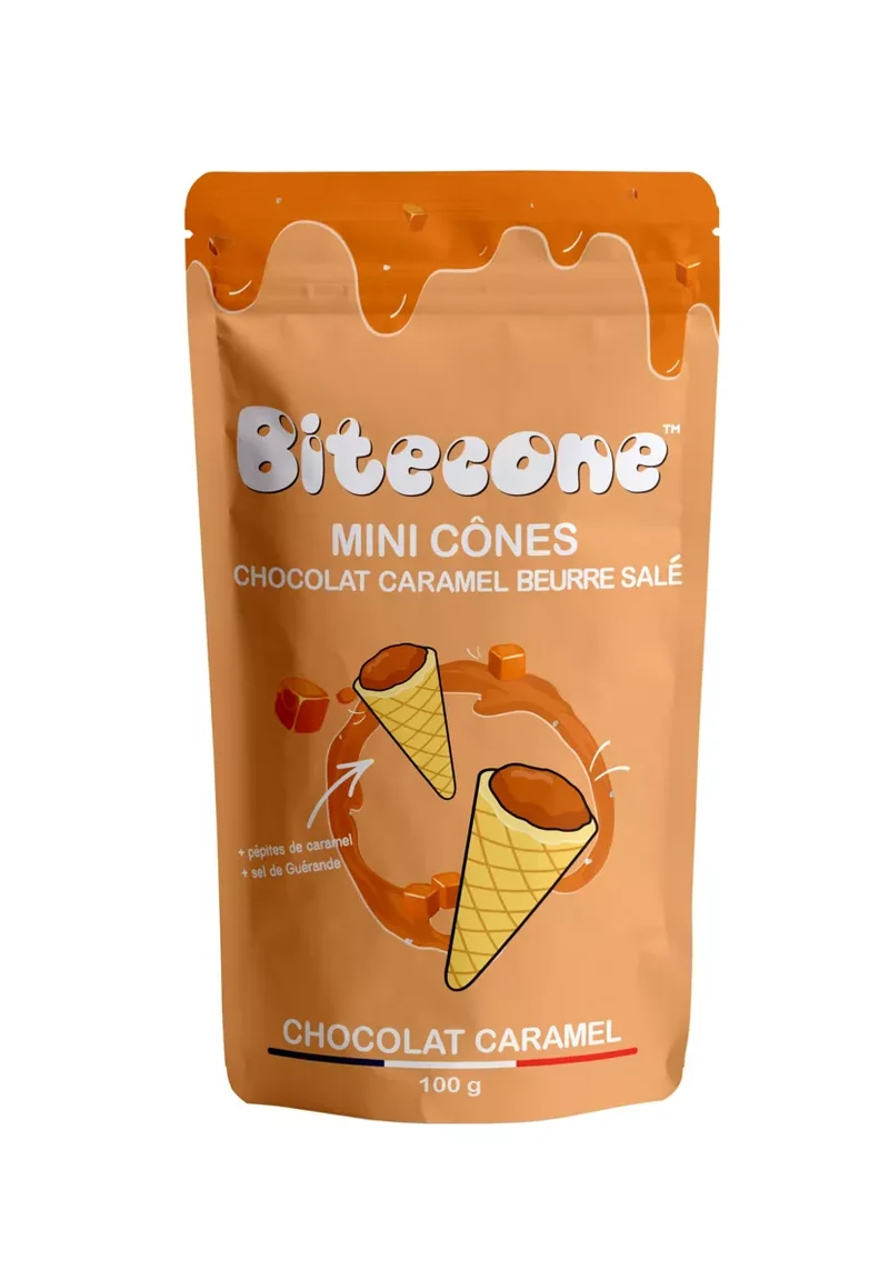 Mini cônes fourrés au chocolat au lait, noisettes ou caramel : la meilleure partie de la glace !