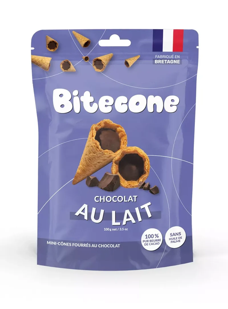 Mini cônes fourrés au chocolat au lait, noisettes ou caramel : la meilleure partie de la glace !
